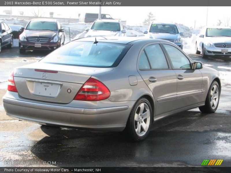 Pewter Silver Metallic / Ash Grey 2003 Mercedes-Benz E 500 Sedan