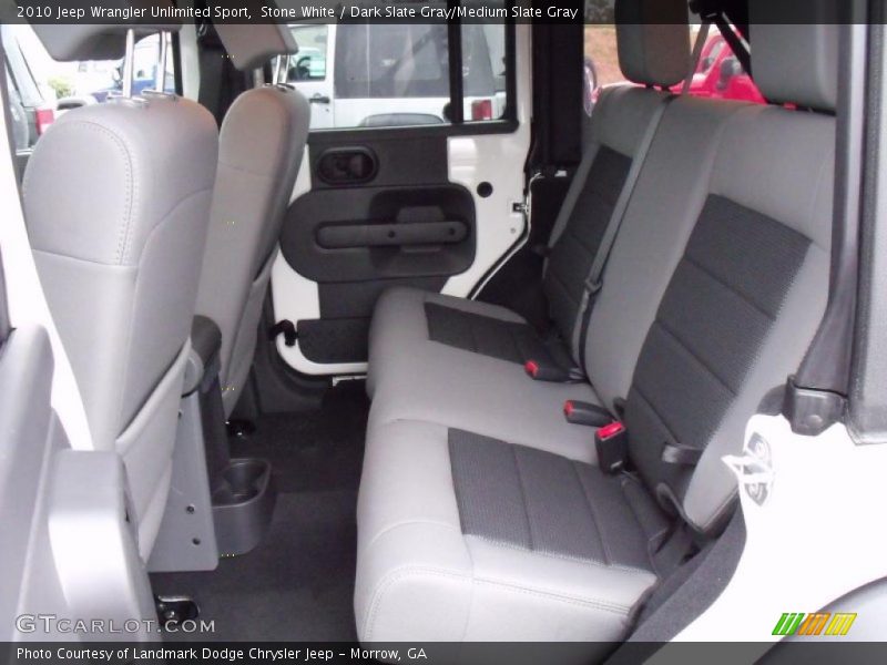 Stone White / Dark Slate Gray/Medium Slate Gray 2010 Jeep Wrangler Unlimited Sport