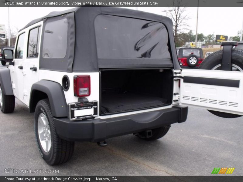 Stone White / Dark Slate Gray/Medium Slate Gray 2010 Jeep Wrangler Unlimited Sport