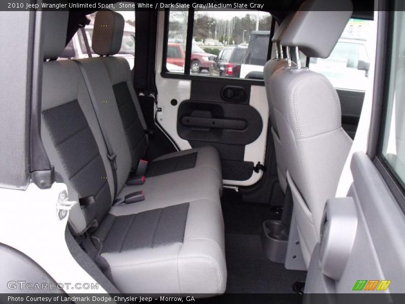 Stone White / Dark Slate Gray/Medium Slate Gray 2010 Jeep Wrangler Unlimited Sport