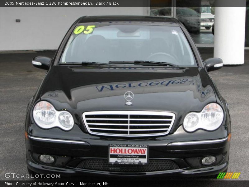 Black / Black 2005 Mercedes-Benz C 230 Kompressor Sedan