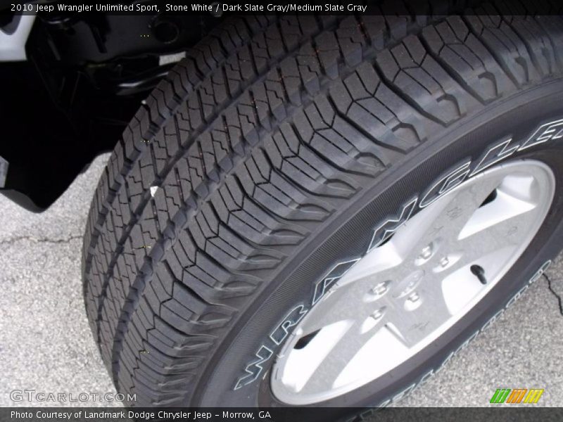 Stone White / Dark Slate Gray/Medium Slate Gray 2010 Jeep Wrangler Unlimited Sport