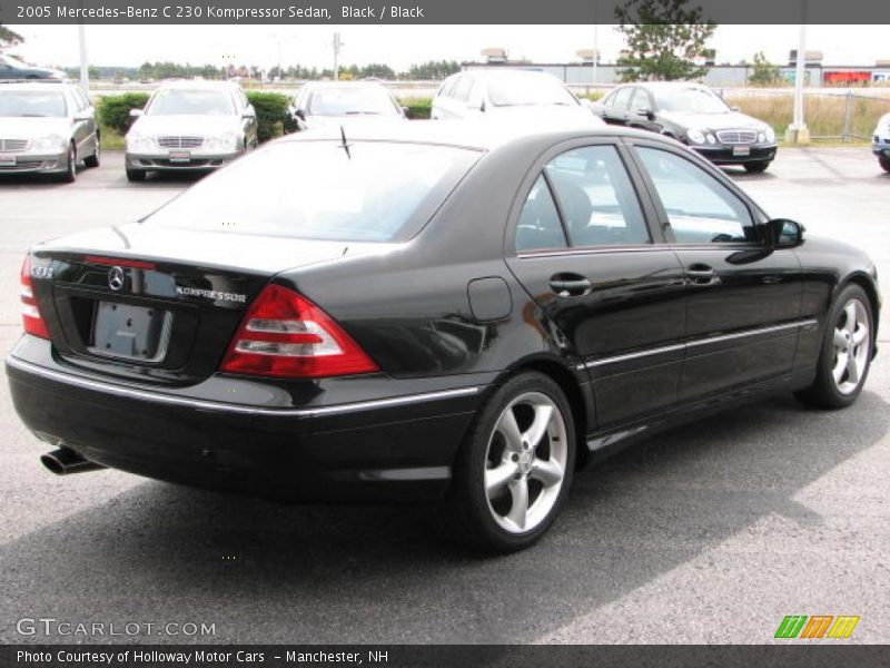 Black / Black 2005 Mercedes-Benz C 230 Kompressor Sedan
