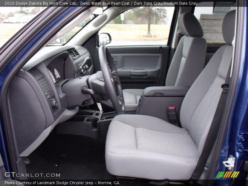 Deep Water Blue Pearl Coat / Dark Slate Gray/Medium Slate Gray 2010 Dodge Dakota Big Horn Crew Cab