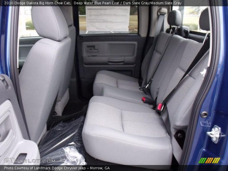 Deep Water Blue Pearl Coat / Dark Slate Gray/Medium Slate Gray 2010 Dodge Dakota Big Horn Crew Cab