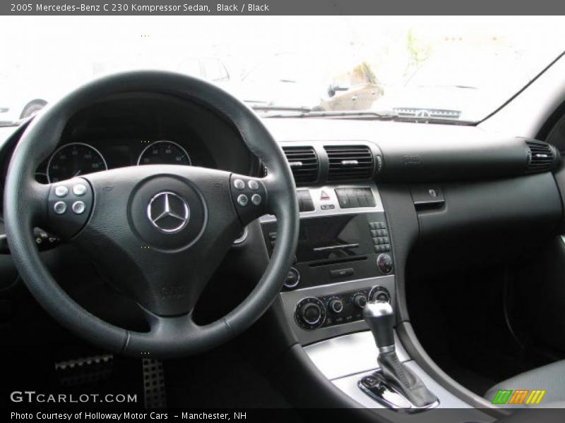 Black / Black 2005 Mercedes-Benz C 230 Kompressor Sedan