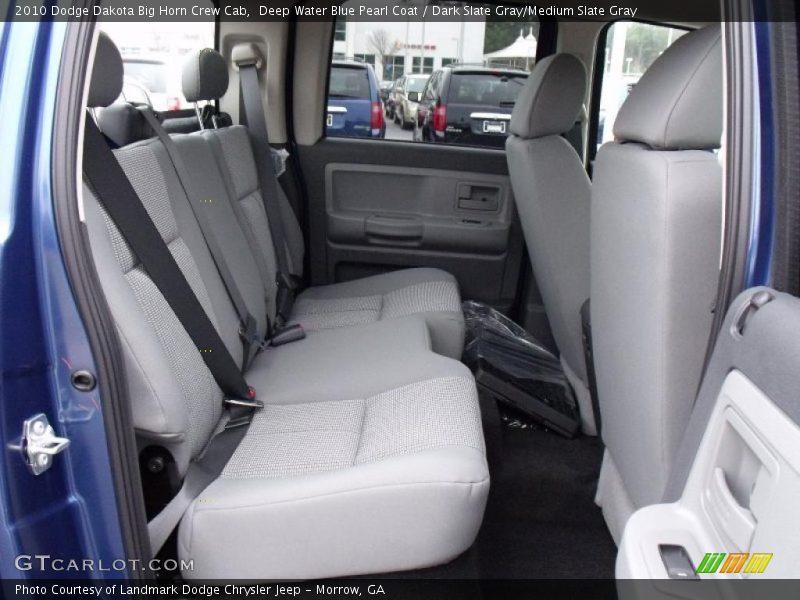 Deep Water Blue Pearl Coat / Dark Slate Gray/Medium Slate Gray 2010 Dodge Dakota Big Horn Crew Cab