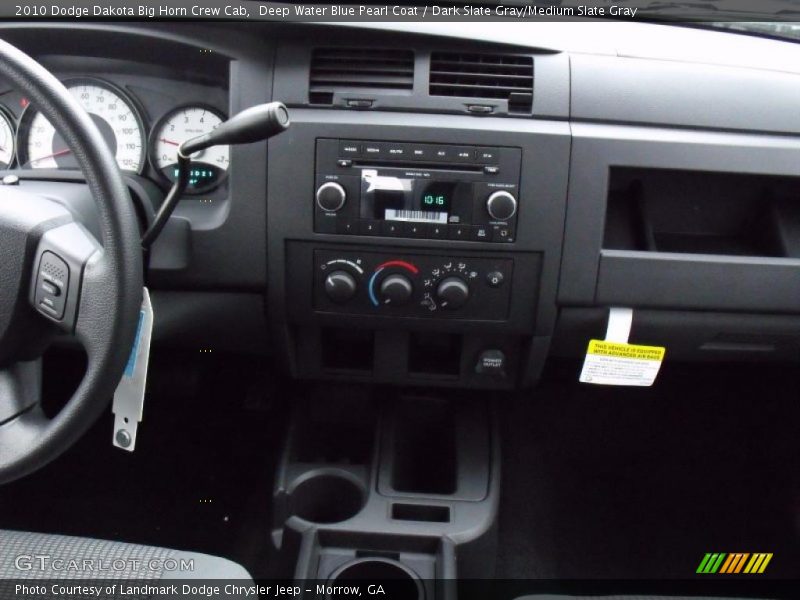 Deep Water Blue Pearl Coat / Dark Slate Gray/Medium Slate Gray 2010 Dodge Dakota Big Horn Crew Cab