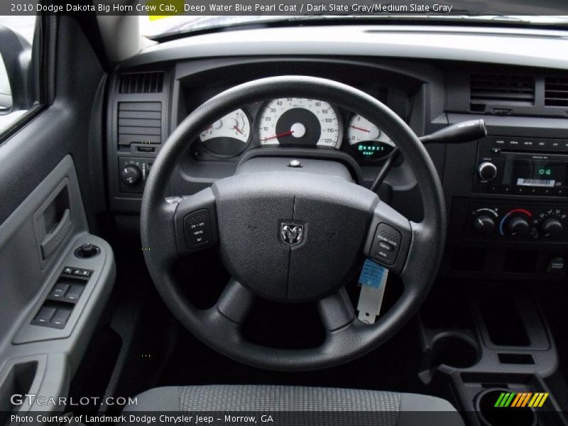 Deep Water Blue Pearl Coat / Dark Slate Gray/Medium Slate Gray 2010 Dodge Dakota Big Horn Crew Cab