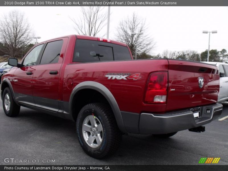 Inferno Red Crystal Pearl / Dark Slate/Medium Graystone 2010 Dodge Ram 1500 TRX4 Crew Cab 4x4