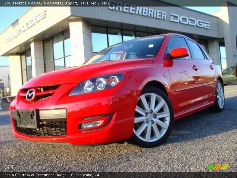 True Red / Black 2008 Mazda MAZDA3 MAZDASPEED Sport