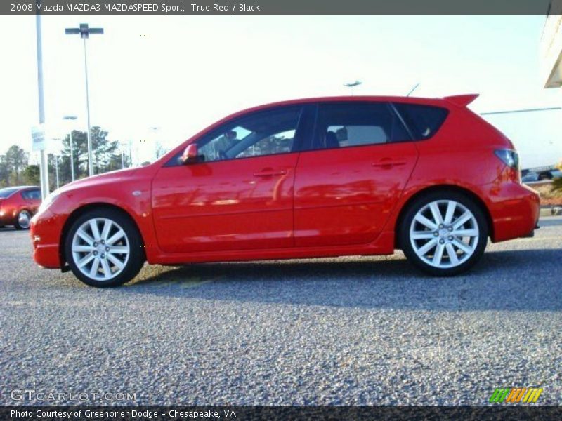 True Red / Black 2008 Mazda MAZDA3 MAZDASPEED Sport