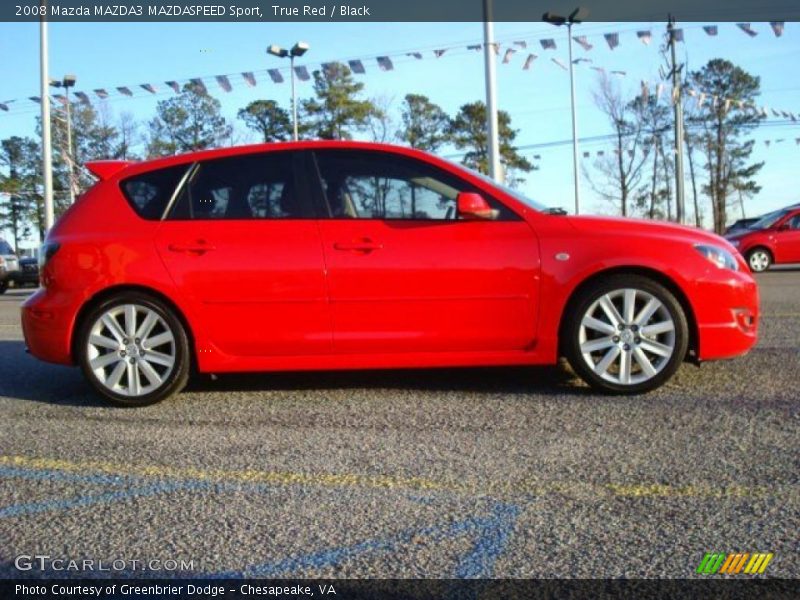 True Red / Black 2008 Mazda MAZDA3 MAZDASPEED Sport