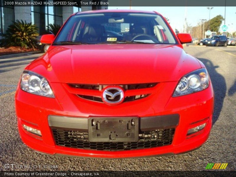 True Red / Black 2008 Mazda MAZDA3 MAZDASPEED Sport