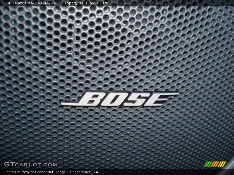 True Red / Black 2008 Mazda MAZDA3 MAZDASPEED Sport
