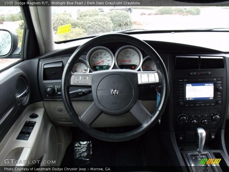 Midnight Blue Pearl / Dark Slate Gray/Light Graystone 2005 Dodge Magnum R/T