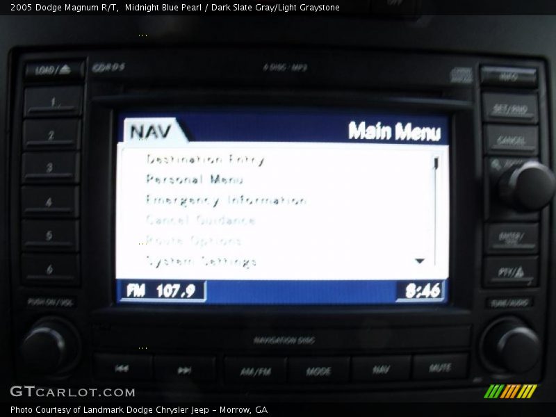 Midnight Blue Pearl / Dark Slate Gray/Light Graystone 2005 Dodge Magnum R/T