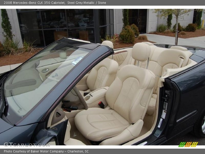 Steel Grey Metallic / Stone 2008 Mercedes-Benz CLK 350 Cabriolet