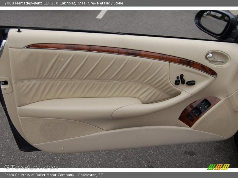Steel Grey Metallic / Stone 2008 Mercedes-Benz CLK 350 Cabriolet