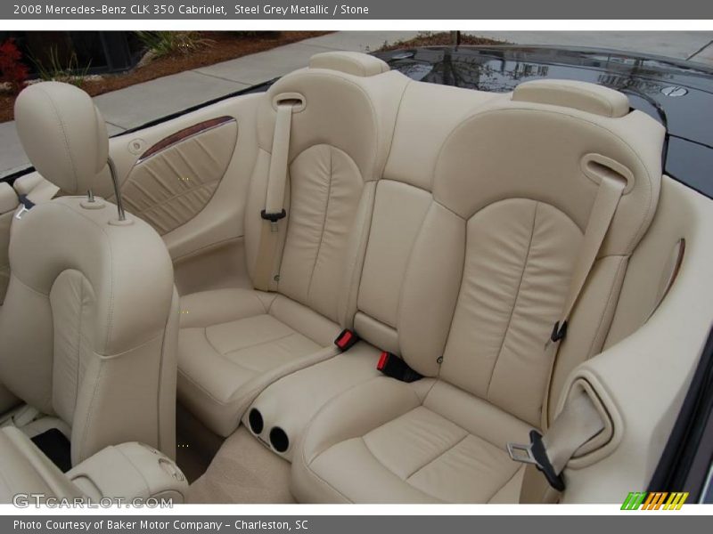 Steel Grey Metallic / Stone 2008 Mercedes-Benz CLK 350 Cabriolet