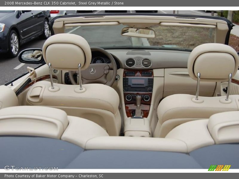 Steel Grey Metallic / Stone 2008 Mercedes-Benz CLK 350 Cabriolet