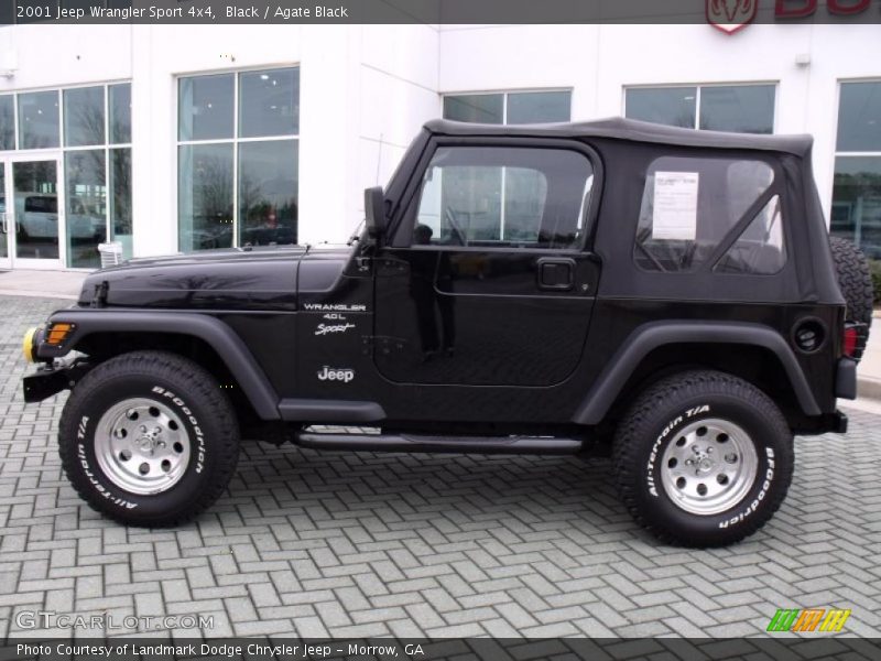Black / Agate Black 2001 Jeep Wrangler Sport 4x4