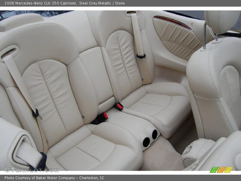 Steel Grey Metallic / Stone 2008 Mercedes-Benz CLK 350 Cabriolet