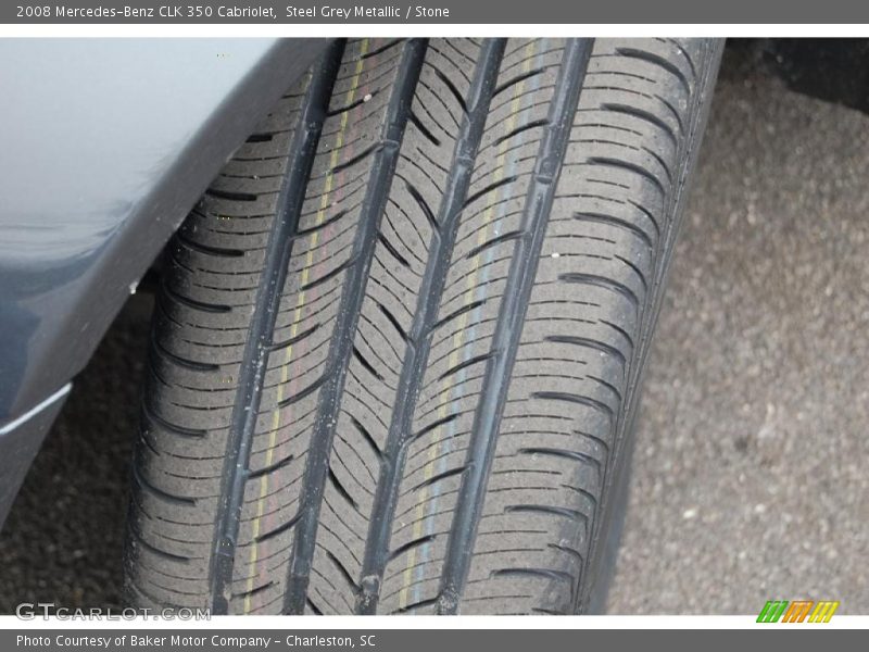 Steel Grey Metallic / Stone 2008 Mercedes-Benz CLK 350 Cabriolet