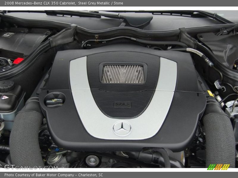 Steel Grey Metallic / Stone 2008 Mercedes-Benz CLK 350 Cabriolet
