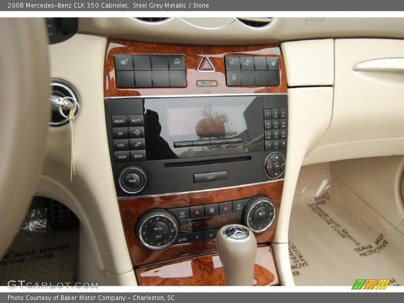 Steel Grey Metallic / Stone 2008 Mercedes-Benz CLK 350 Cabriolet