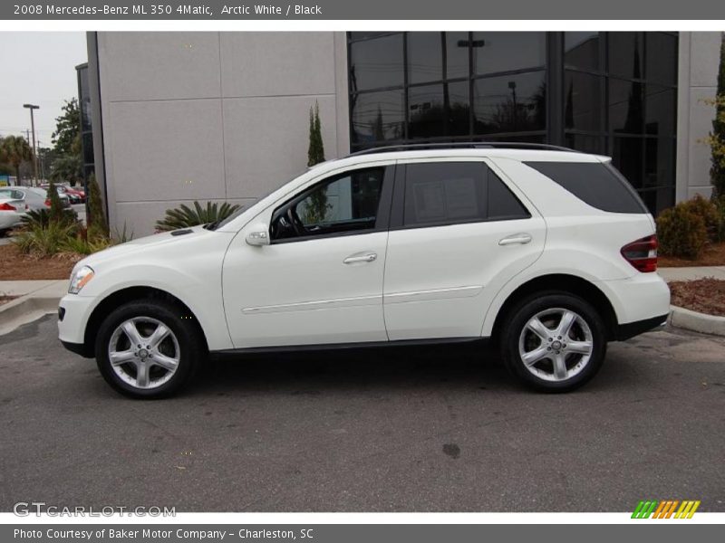 Arctic White / Black 2008 Mercedes-Benz ML 350 4Matic