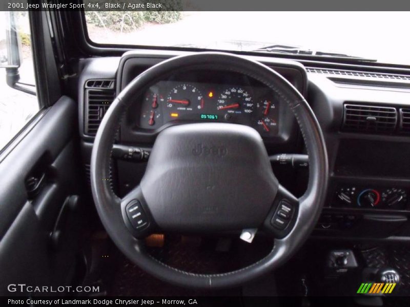 Black / Agate Black 2001 Jeep Wrangler Sport 4x4