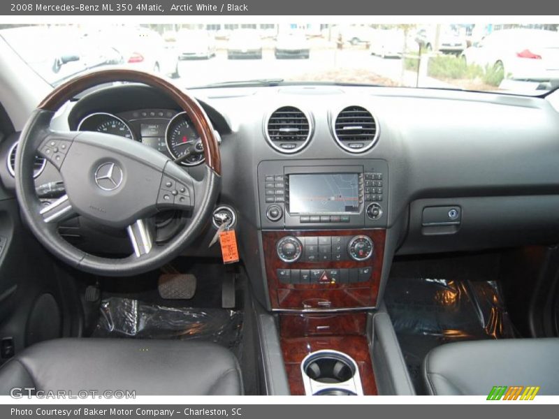 Arctic White / Black 2008 Mercedes-Benz ML 350 4Matic