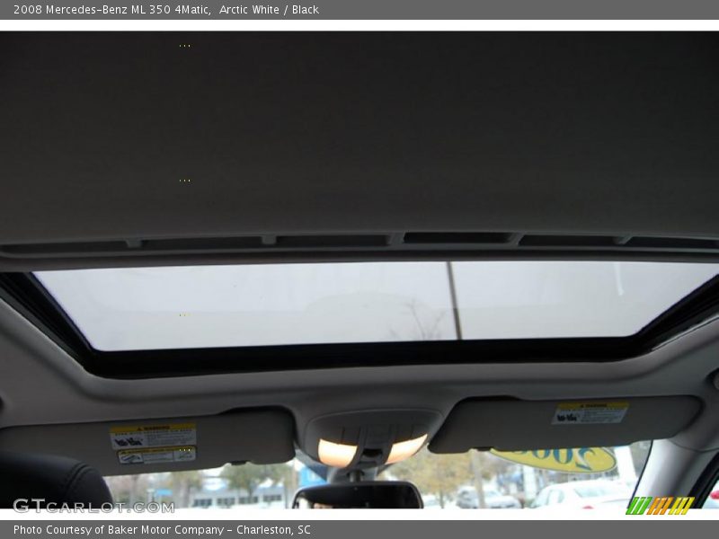 Arctic White / Black 2008 Mercedes-Benz ML 350 4Matic