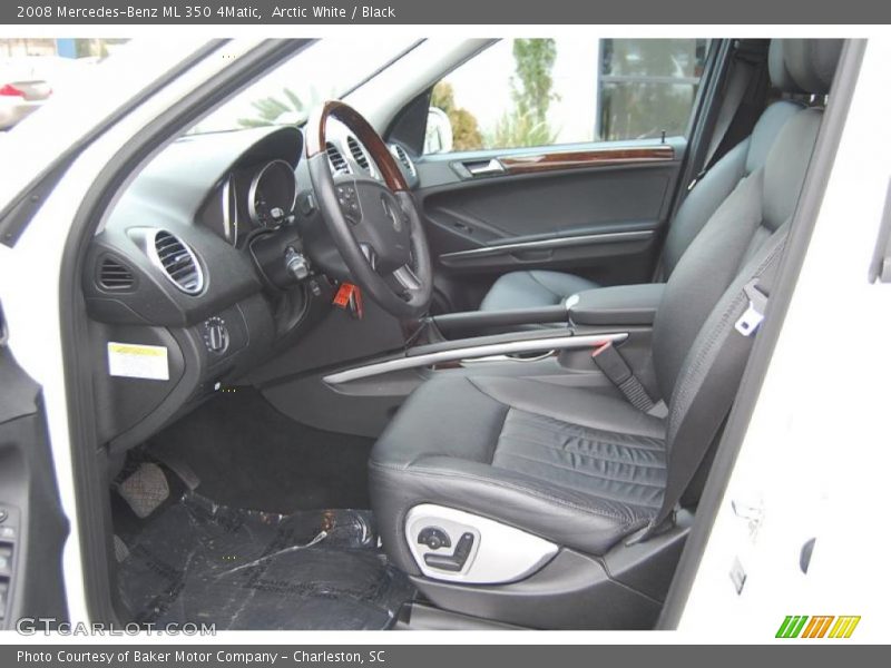 Arctic White / Black 2008 Mercedes-Benz ML 350 4Matic
