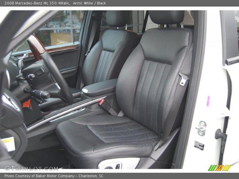Arctic White / Black 2008 Mercedes-Benz ML 350 4Matic