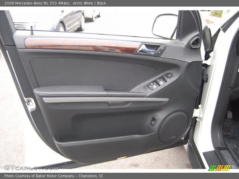 Arctic White / Black 2008 Mercedes-Benz ML 350 4Matic
