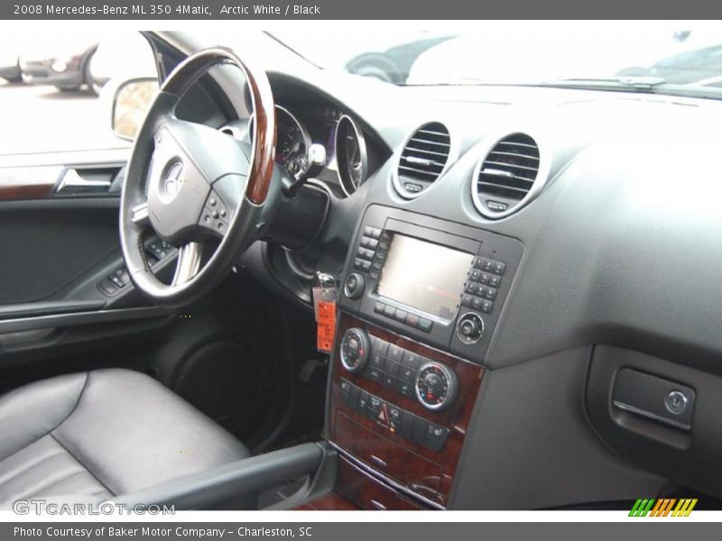 Arctic White / Black 2008 Mercedes-Benz ML 350 4Matic