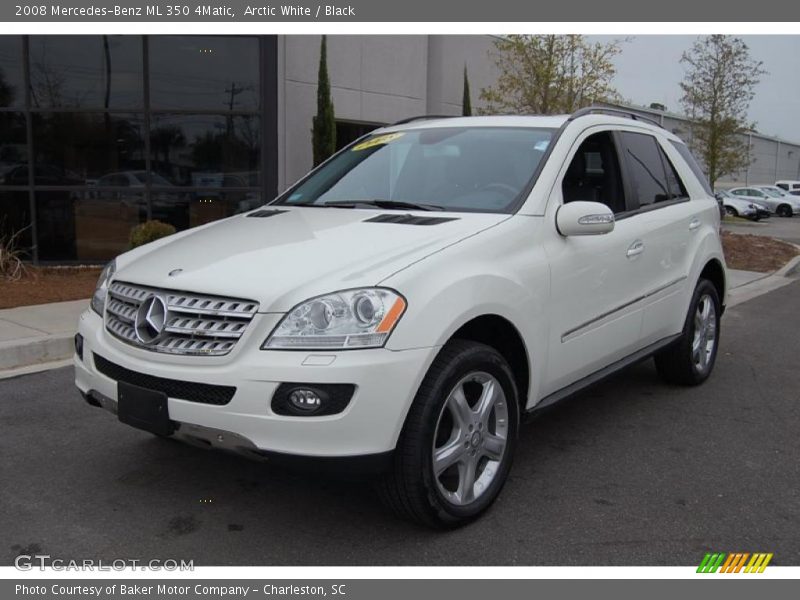 Arctic White / Black 2008 Mercedes-Benz ML 350 4Matic