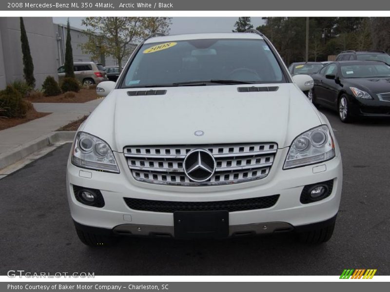 Arctic White / Black 2008 Mercedes-Benz ML 350 4Matic