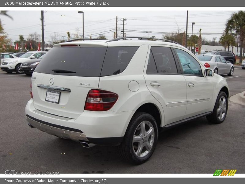 Arctic White / Black 2008 Mercedes-Benz ML 350 4Matic