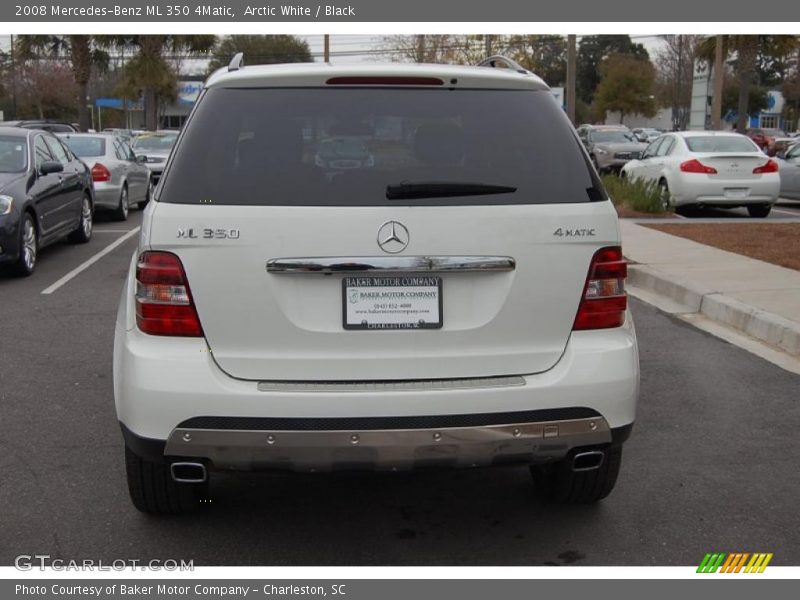 Arctic White / Black 2008 Mercedes-Benz ML 350 4Matic