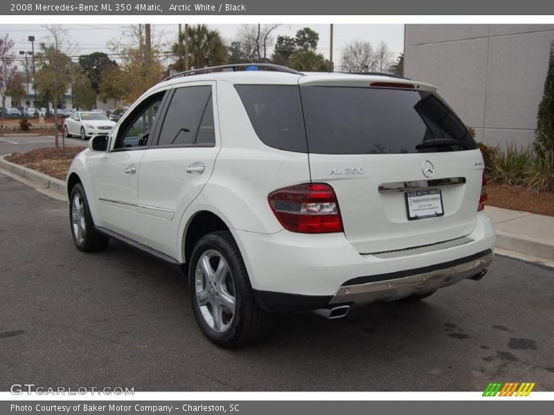 Arctic White / Black 2008 Mercedes-Benz ML 350 4Matic