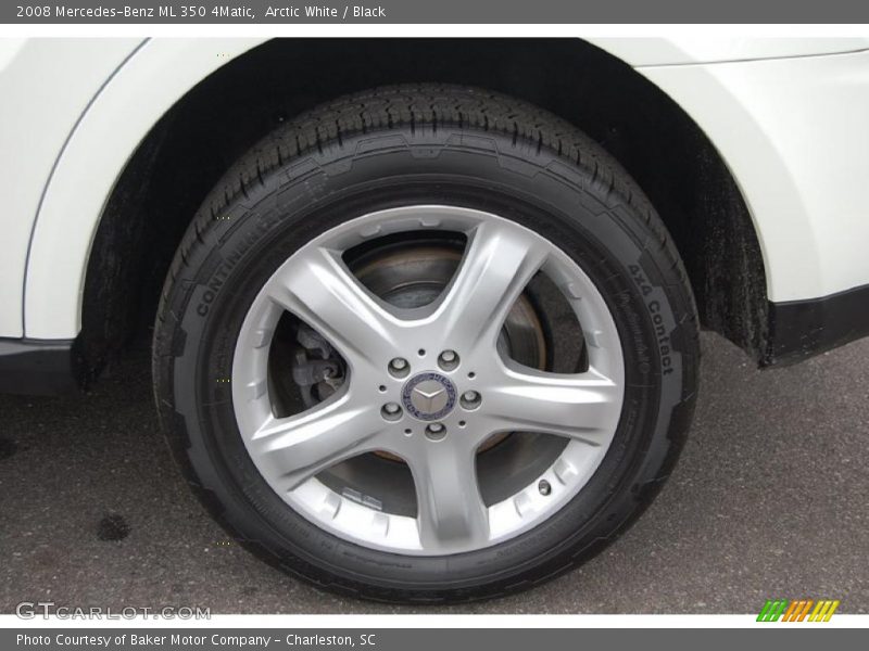 Arctic White / Black 2008 Mercedes-Benz ML 350 4Matic