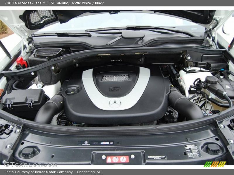 Arctic White / Black 2008 Mercedes-Benz ML 350 4Matic