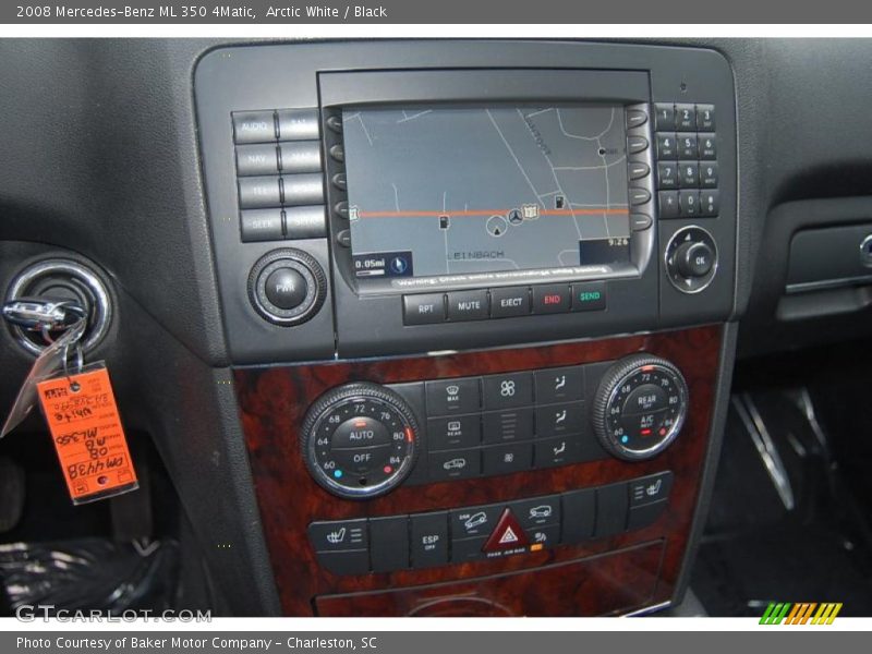 Arctic White / Black 2008 Mercedes-Benz ML 350 4Matic