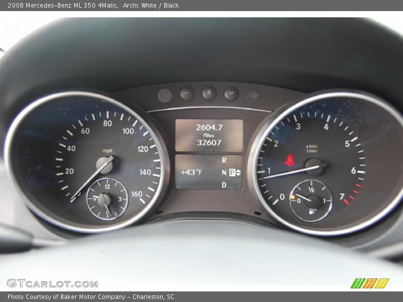 Arctic White / Black 2008 Mercedes-Benz ML 350 4Matic