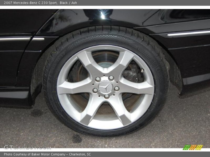 Black / Ash 2007 Mercedes-Benz C 230 Sport