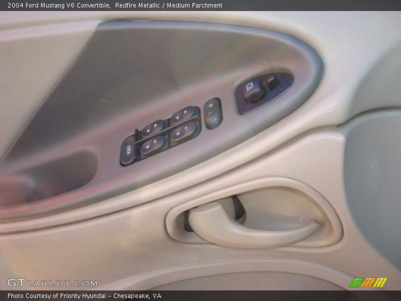 Redfire Metallic / Medium Parchment 2004 Ford Mustang V6 Convertible