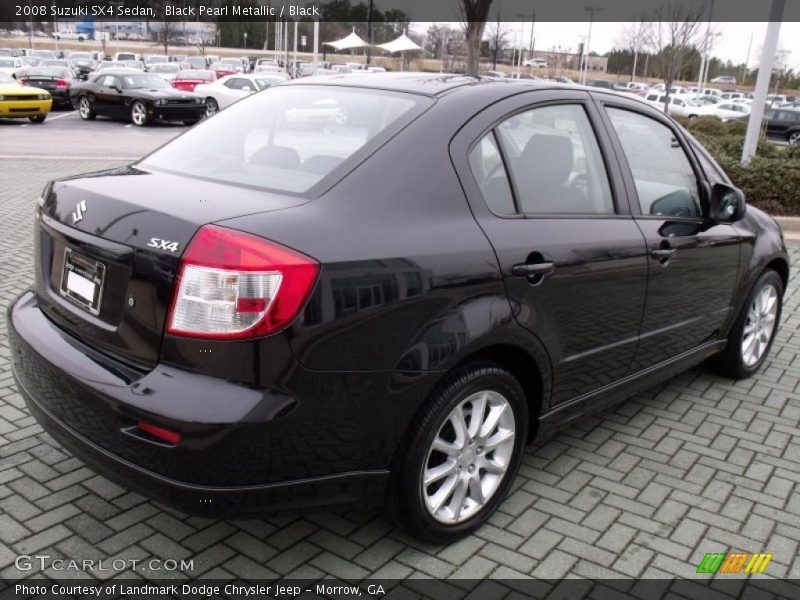 Black Pearl Metallic / Black 2008 Suzuki SX4 Sedan